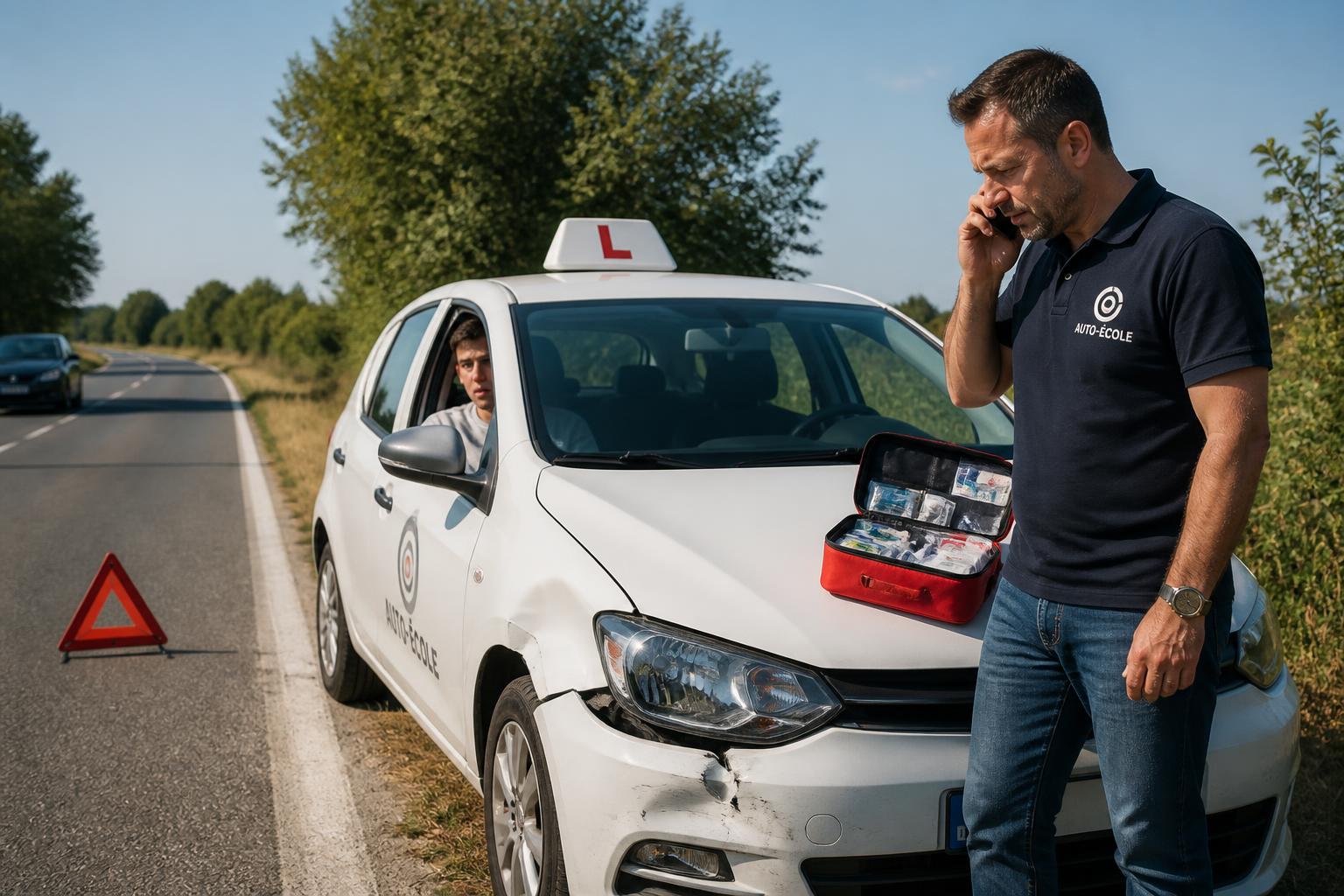découvrez les démarches essentielles à suivre en cas d'accident lors d'une leçon de conduite en auto-école pour assurer votre sécurité et respecter la législation.